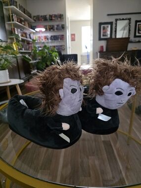 Michael Myers Halloween Slippers for Adults, Officially Licensed Halloween Movie